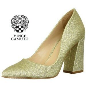 Vince Camuto Gold Pump Heel